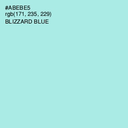 #ABEBE5 - Blizzard Blue Color Image
